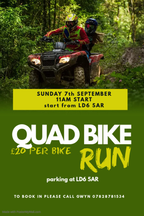Copy of Quad Bike Hire Poster | PosterMyWall