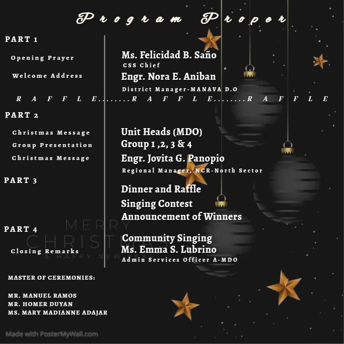 Christmas Gala Invitation Template PosterMyWall