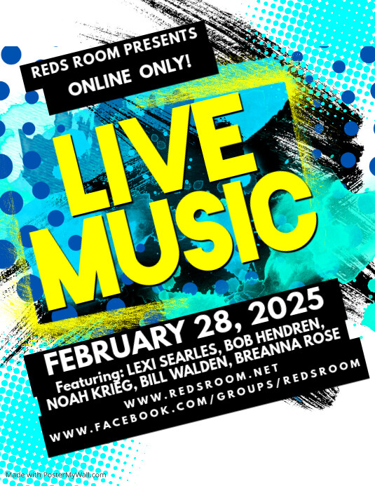 Live Music Flyer template