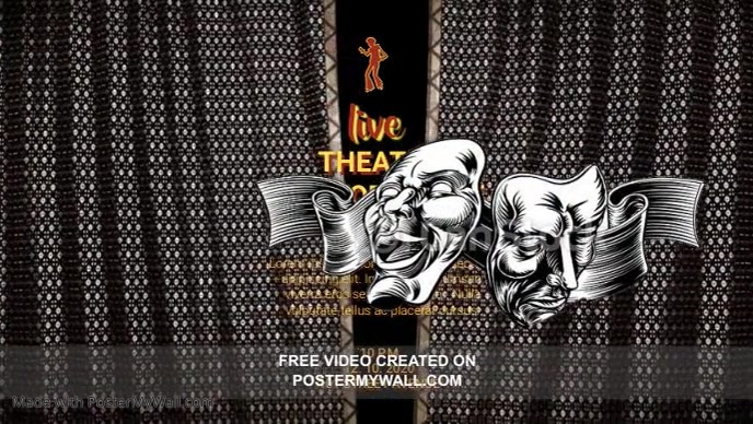 Copy of Copia de Copy of LIVE THEATER PERFORMANCE AD | PosterMyWall