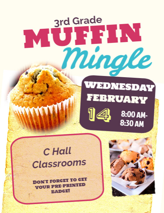 Muffins with Mom Flyer PosterMyWall