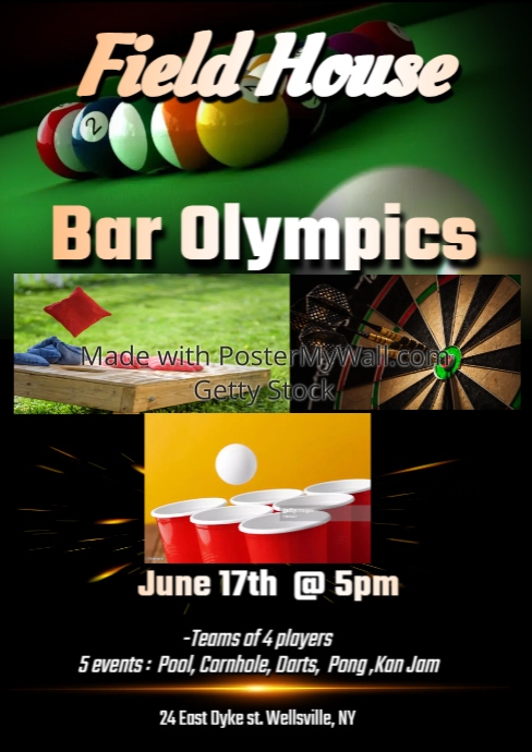 Billiards tournament invitation flyer | PosterMyWall