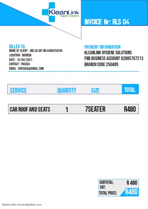 Invoice Copy Mail Copy of Copy of invoice | PosterMyWall