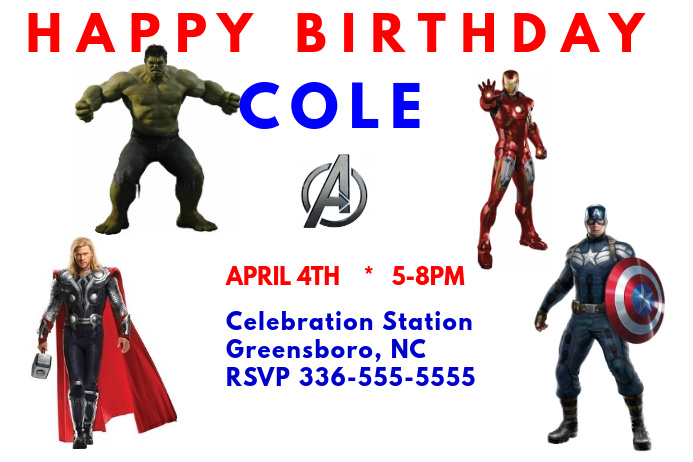 Modele Avengers Anniversaire Invitation 2 Postermywall Modele Avengers Anniversaire Invitation 2 Postermywall