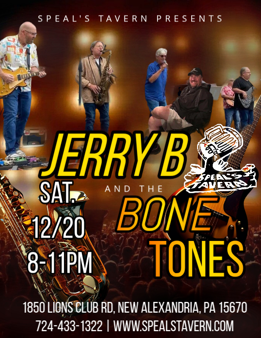 Jerry B and the Bone Tones LIVE at Speal's