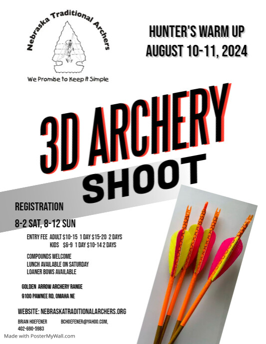 Copy of Copy of 3D Archery Shoot Flyer (1) PosterMyWall
