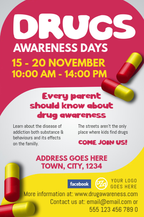 Drug Awareness Poster Template | PosterMyWall