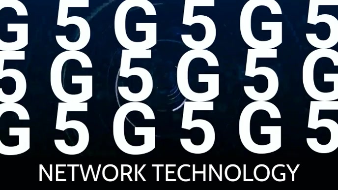 5G NETWORK Affichage numérique (16:9) template