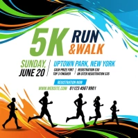 5k Fun Run Square (1:1) template