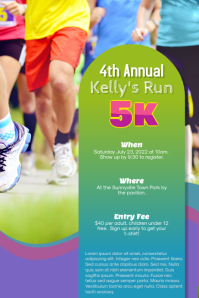 5k Race Run Walk Flyer Template | PosterMyWall