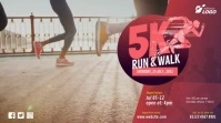5K Run & Walk Event Publicación de Twitter template