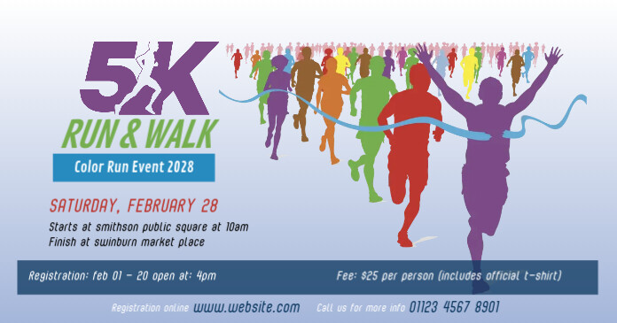 5K Run & Walk Event Template | PosterMyWall