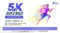 5K Run & Walk Event Twitter Post template