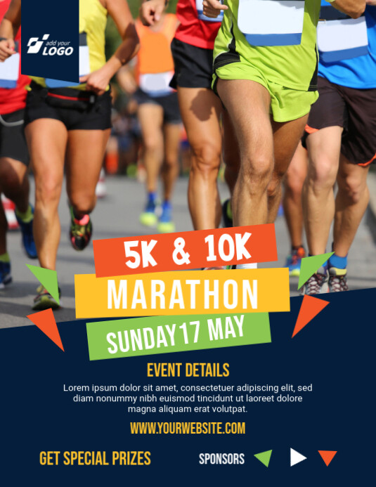 5K Run & Walk Event Flyer Template | PosterMyWall