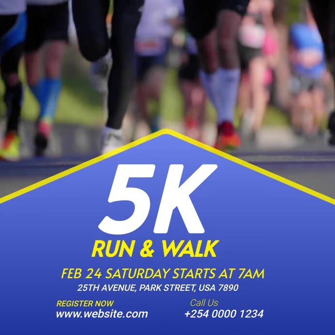 5K Run & Walk Event Template | PosterMyWall