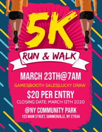 5K Run & Walk Flyer Template | PosterMyWall