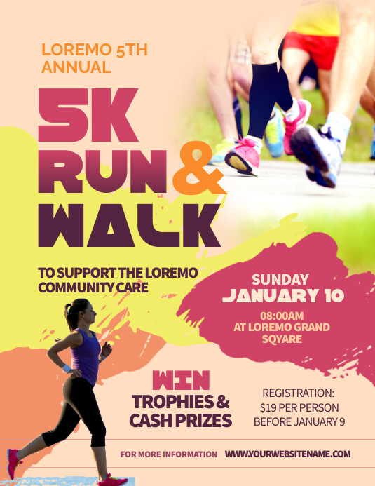 Copy of 5K Run & Walk Flyer | PosterMyWall
