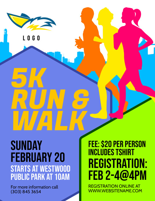 Copy of 5K Run & Walk Flyer | PosterMyWall