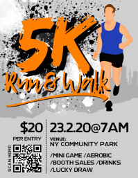 5K Run & Walk Flyer Template | PosterMyWall