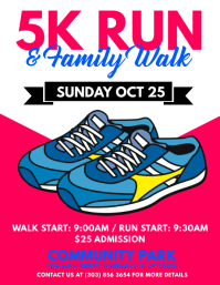 5K Run & Walk Flyer Template | PosterMyWall