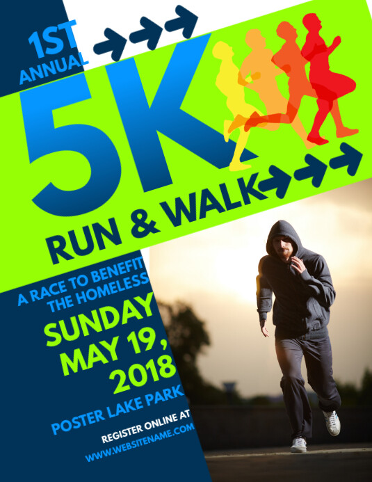 5K Run & Walk Flyer Template PosterMyWall