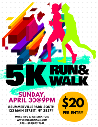 5K Run & Walk Flyer Template | PosterMyWall