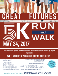 customizable design templates for run postermywall 5k flyers