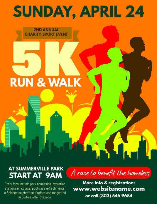 Copy of 5K Run Flyer PosterMyWall