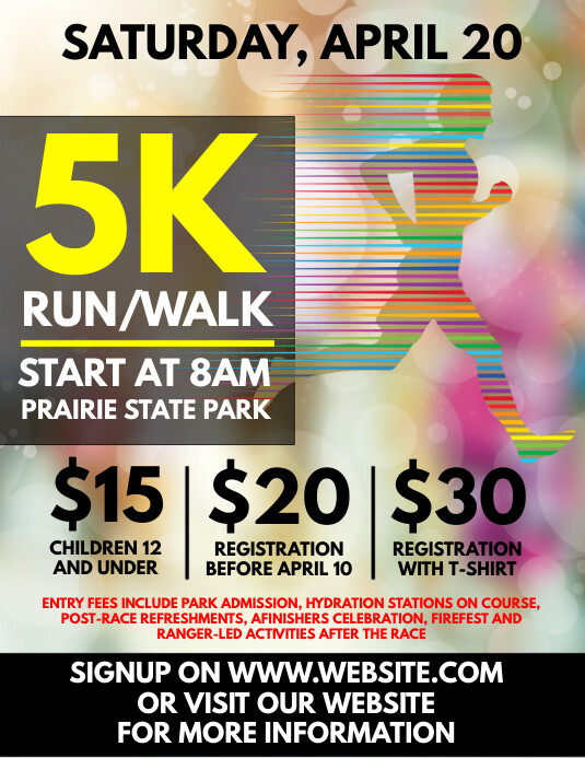 5K Run Flyer Template PosterMyWall