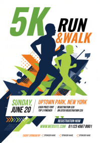 5k Run Flyer Template A4