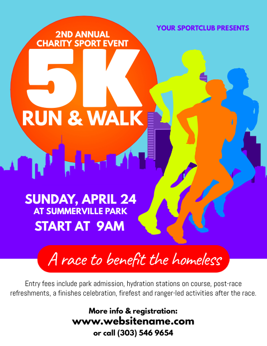 5K Run Flyer Template PosterMyWall