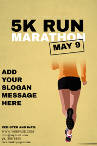 5k Race Run Benefit Fundraiser Walk Flyer Template | PosterMyWall