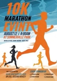 5K Walk & Run Event Flyer Template A4