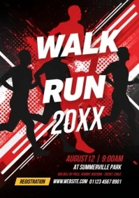 5K Walk & Run Event Flyer Template A4