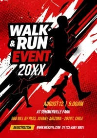 5K Walk & Run Event Flyer Template A4
