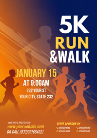 5K Walk & Run Event Flyer Template | PosterMyWall