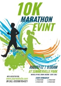 5K Walk & Run Event Flyer Template A4