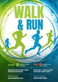 5K Walk & Run Event Flyer Template A4