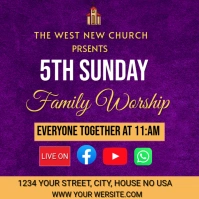 5TH SUNDAY SERVICE Instagram-Beitrag template