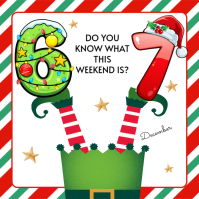 6-7 Elf Printable Prop,  Elf Letter For 67 Instagram Post template