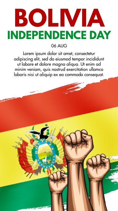 Copy Of 6 Aug Bolivia Independence Day PosterMyWall Copy Of 6 Aug Bolivia Independence Day PosterMyWall