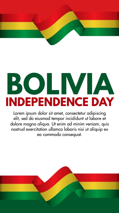 Copy Of 6 Aug Bolivia Independence Day PosterMyWall Copy Of 6 Aug Bolivia Independence Day PosterMyWall