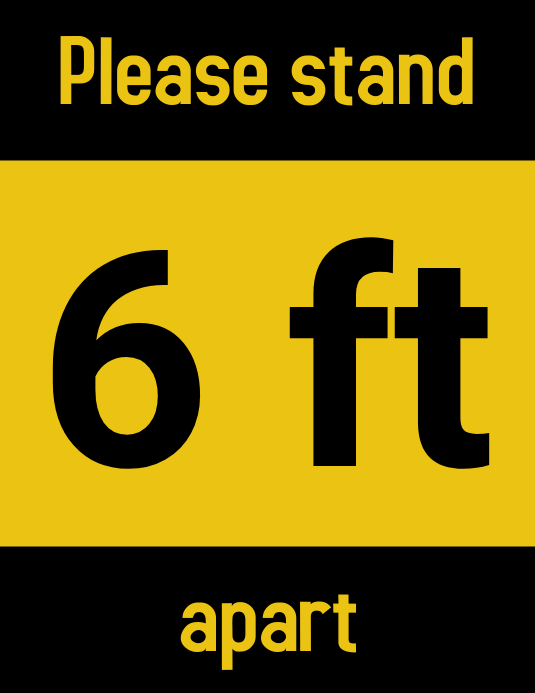 6 ft Template | PosterMyWall