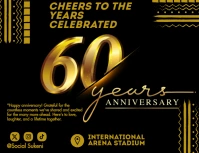 60 years anniversary Flyer (US Letter) template