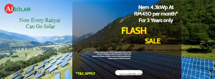 Copy of solar panel advertising minimal templatr | PosterMyWall