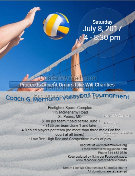 2017 volleyball flyer PosterMyWall