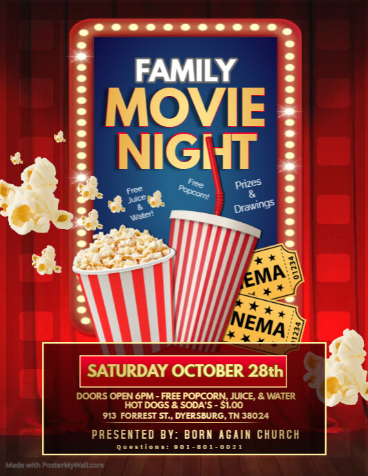 Copy of movie night (1) | PosterMyWall