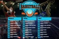 Sports Schedule Poster Template