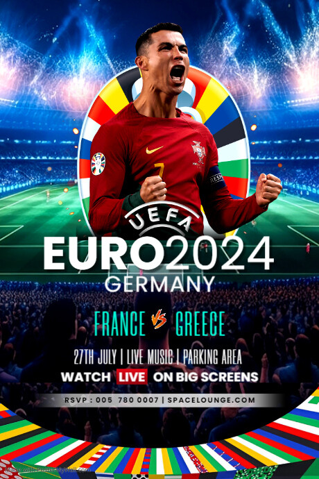 Euro 2024 Germany matches day fixtures flyer