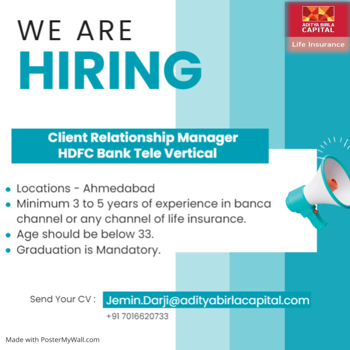 We're Hiring Template | PosterMyWall